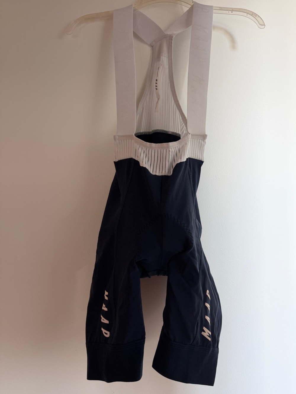 Women's Navy Blue and White Cycling Bib Shorts
